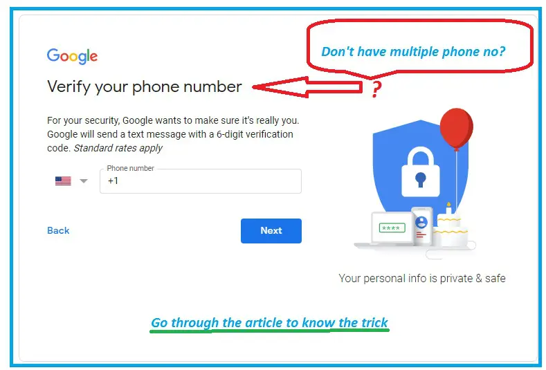 Create Gmail Account without Phone Number Verification!